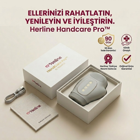 Herline HandCare Pro™  El Masaj Aleti ( 3 Teknoloji 1 Cihazda)
