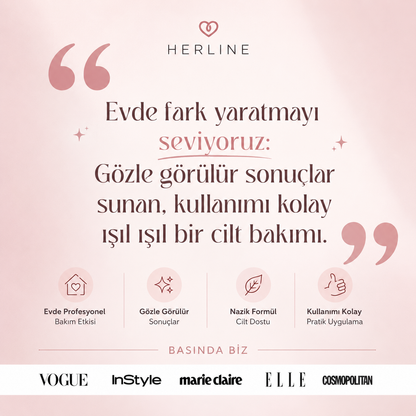 Herline BodyClear™ Kojik Asit + Zerdeçal Vücut Peeling Spreyi