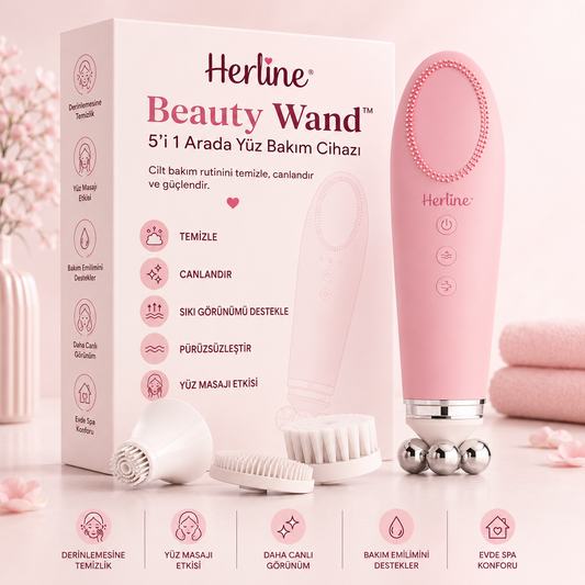 HERLINE Beauty Wand™ 5’i 1 Arada Yüz Bakım Cihazı