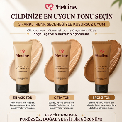 Herline DermaCover Ultra (Kalıcı Vücut Kapatıcısı & Pürüzsüzleştirici Efekt)