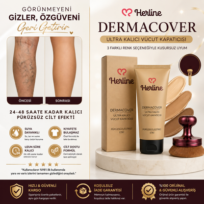 Herline DermaCover Ultra (Kalıcı Vücut Kapatıcısı & Pürüzsüzleştirici Efekt)