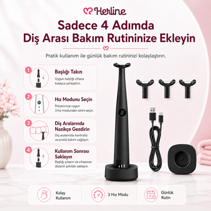 Herline SonicFloss Pro Sonik Diş Arası Temizlik Cihazı