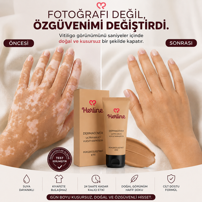 Herline DermaCover Ultra (Kalıcı Vücut Kapatıcısı & Pürüzsüzleştirici Efekt)