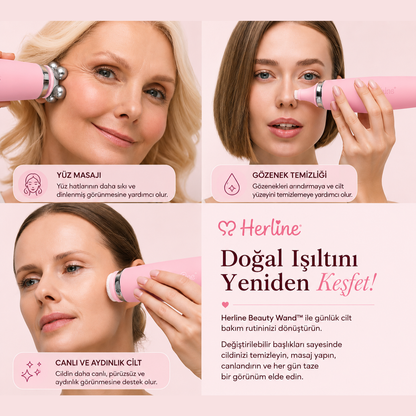 HERLINE Beauty Wand™ 5’i 1 Arada Yüz Bakım Cihazı