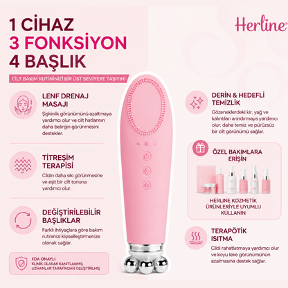 HERLINE Beauty Wand™ 5’i 1 Arada Yüz Bakım Cihazı