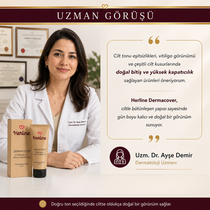 Herline DermaCover Ultra (Kalıcı Vücut Kapatıcısı & Pürüzsüzleştirici Efekt)