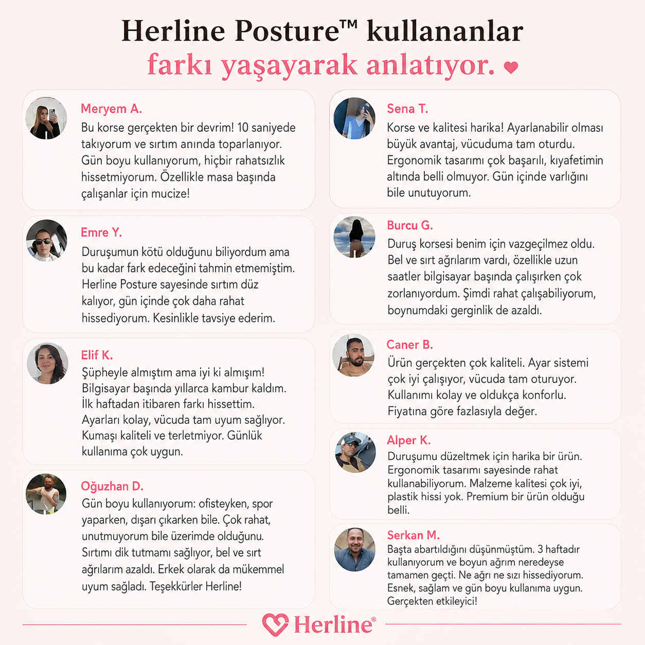 HERLINE POSTURE™ Duruş Destekleyici Korse