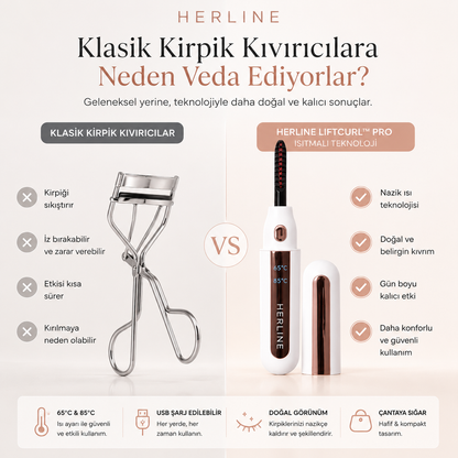 Herline LiftCurl™ Pro Isıtmalı Kirpik Şekillendirici